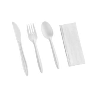 13a628a4387ae70b22b96e8b0213be97 Set De Table Blanc 4PCS