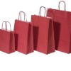 Sac Papier Grenat Premium à Poignées Torsadées