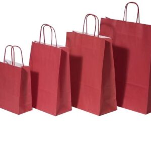55c911801153ef14a00a591bb3d48513 Sac Papier Grenat Premium à Poignées Torsadées