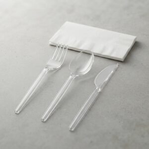 6329ab19-ab67-431f-b57d-2bf7362e30c1 Set De Table Economique Transparent 4PCS