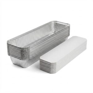 87934060-65b1-41ce-afb0-73ccf11db089 Barquette Aluminium 1 compartiment Rectangulaire Longue