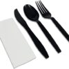 Set De Table Noir 4PCS