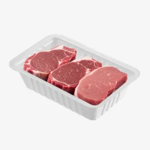 Barquette-plastique-boucherie-blanche- Barquettes Boucherie en Plastique Multi-Tailles