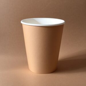ce8bb747dc54ddb9fb40ed87c5daab3e Gobelet en carton brun sans couvercle-Intérieur blanc